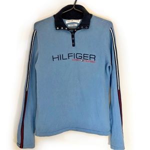 Tommy Hilfiger womens teens blue sweater, Large